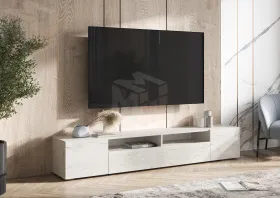 Тумба ТВ Сити (дуб крафт белый)