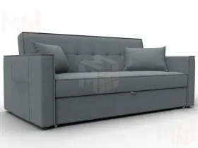Диван прямой Лига-104 (160) ( Амур 07 серый )
