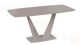 Стол раздвижной Фабио Тип 1 Капучино матовый, Стекло матовое капучино