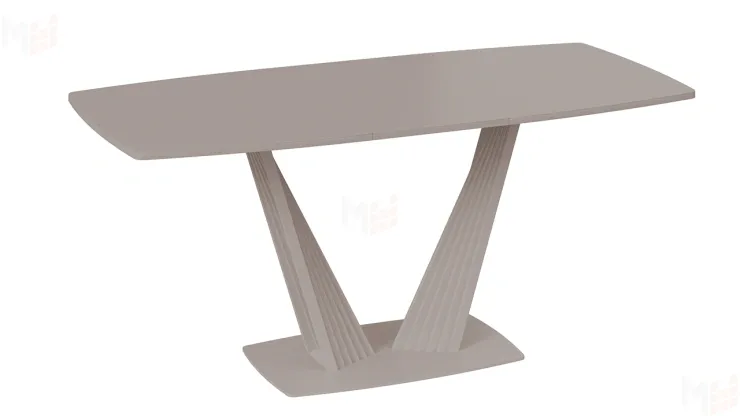 Стол раздвижной Фабио Тип 1 Капучино матовый, Стекло матовое капучино