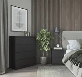 S00180 Варма 2 комод 40х54х40 шпон ясень, черный