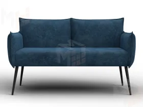 Диван прямой Лига-083 ( велюр BRUT 11 синий )