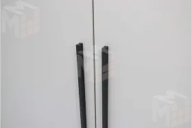 Шкаф 4-х створчатый Николь 24 Кашемир/Черный