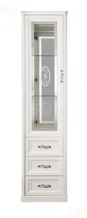 Витрина Мишель 1-ств белый матовый