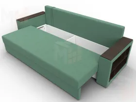 Диван прямой Дубай Лайт ( Амур 11 зеленый )