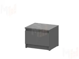 Тумба прикроватная Денвер Графит серый