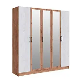 Шкаф Вегас 2000 дуб крафт табачный/дуб крафт белый