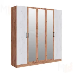 Шкаф Вегас 2000 дуб крафт табачный/дуб крафт белый