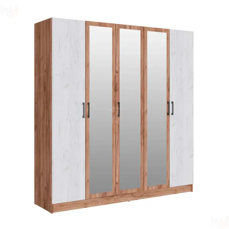 Шкаф Вегас 2000 дуб крафт табачный/дуб крафт белый