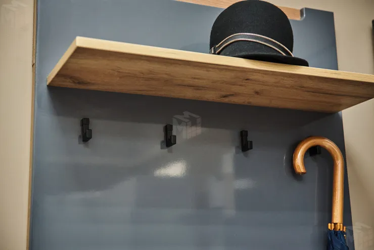 Прихожая Стокгольм Серый Графит/Графит Глянец №1