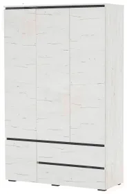  Шкаф ГРЕТТА 4С2Я  Дуб Крафт белый-Антрацит