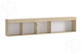 Полка Форсаж дуб крафт золотой/белый