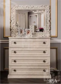 Комод Афина 4 ящика крем корень