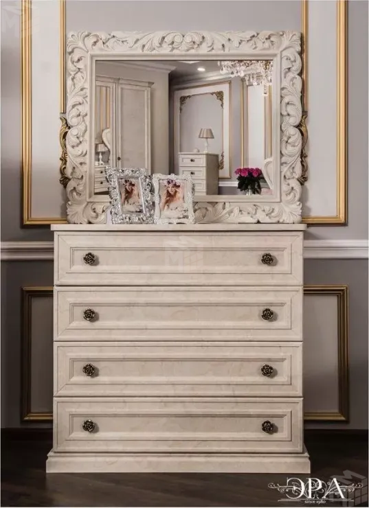 Комод Афина 4 ящика крем корень