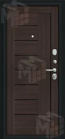 Входная металлическая дверь Проф Букле черное/Wenge Veralinga