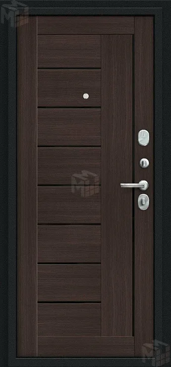 Входная металлическая дверь Проф Букле черное/Wenge Veralinga