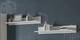 Полка навесная Токио Белый текстурный