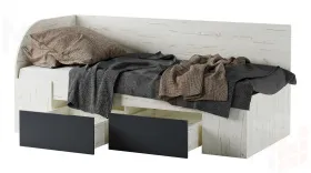 Кровать-софа КР900  Беатрис Крафт белый-Антрацит