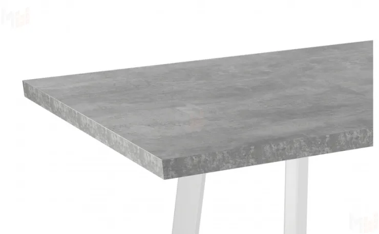 Стол раскладной Лаки Лофт 120 Бетон/Белый