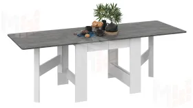 Стол-книжка тип 2 Белый/Ателье темный