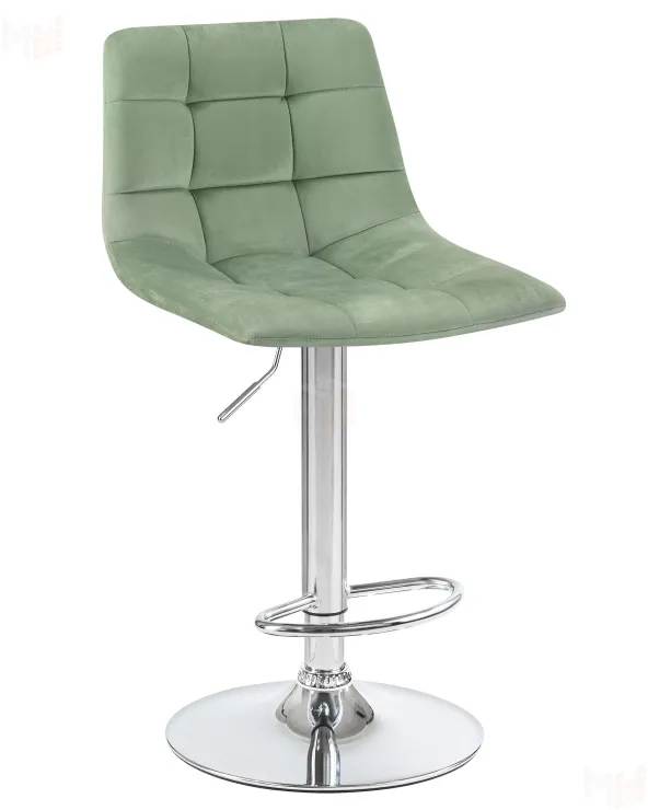 Стул барный DOBRIN TAILOR (пудрово-мятный велюр (MJ9-87))