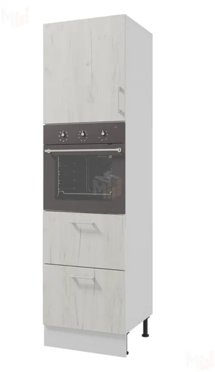 Пенал Европа 60 под духовку с двумя ящиками