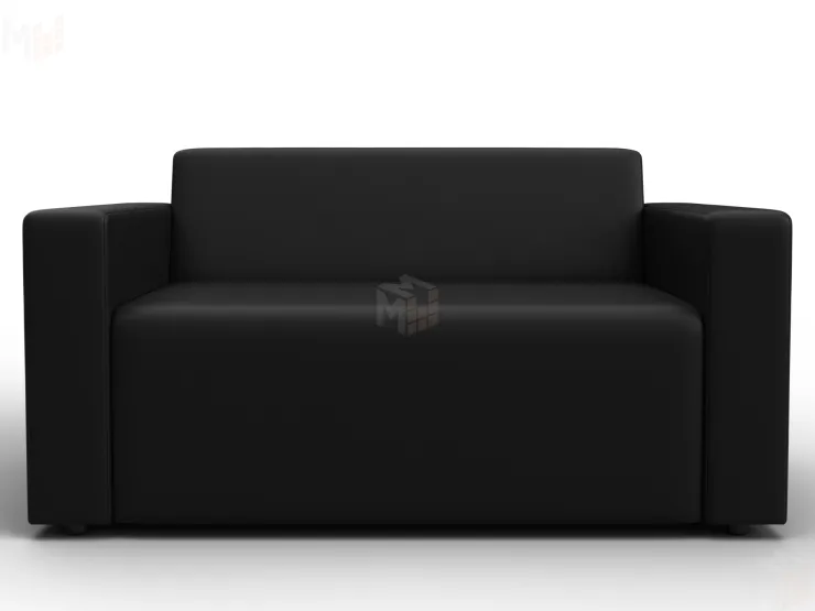 Диван прямой Лига-093 ( Черный )