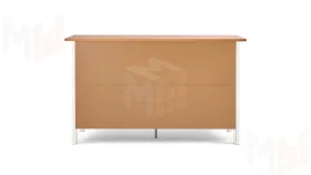 Комод КЫМОР 8 ящиков белый/светло-коричневый