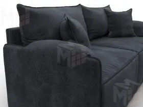Диван прямой модульный Лига-106 ( TOWER 11 темно-серый )