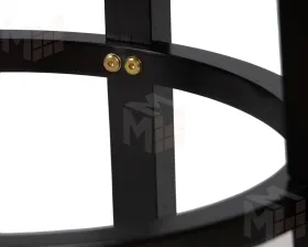 Круглый барный табурет DOBRIN BOB BAR (капучино, черный)