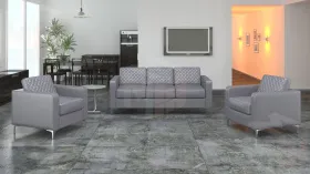 Трёхместный офисный диван CHAIRMAN АКТИВ серый