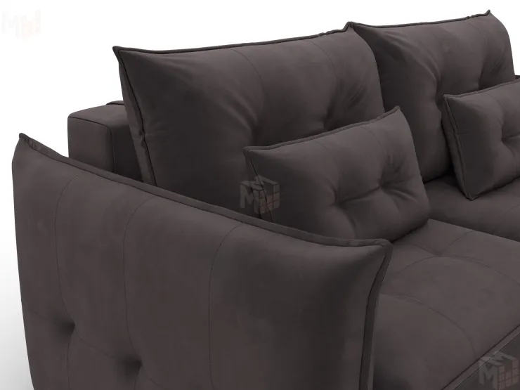 Диван прямой Лига-100 НПБ ( SEVEN 727 коричневый )