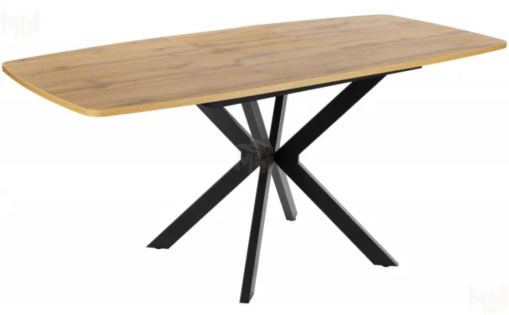 Стол раскладной Твин Лофт 130 Дуб Вотан/Черный