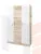 Шкаф Леси 3-х створчатый (сонома/белый) без зеркал