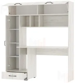 Компьютерный стол ПКС-1 дуб крафт белый