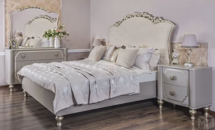 Кровать Лали 180x200 см серый камень