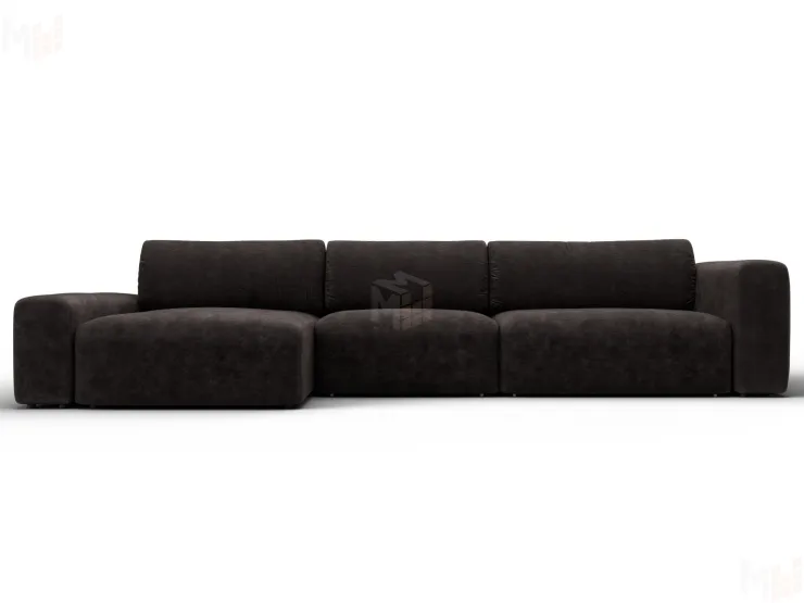 Диван угловой Лига-066 НПБ Лонг угол левый ( BRUT 17 коричневый )