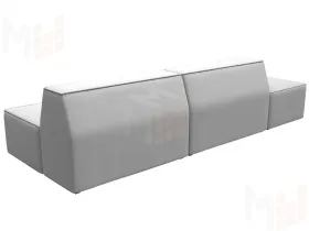 Диван прямой модульный Монс Модерн левый ( GRIFON 01 белый )