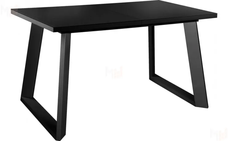 Стол раскладной стеклянный Райт Лофт 120 Черный