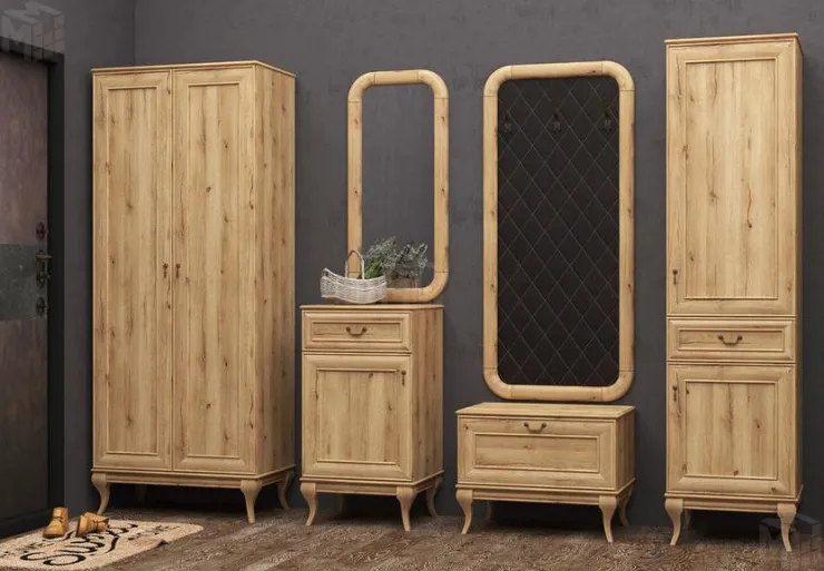 Модульная прихожая 31 (золотой дуб)