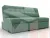 Диван прямой Лига-107 (160) ( Амур 11 зеленый )