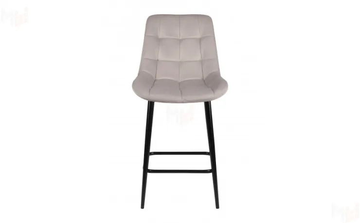 Полубарный поворотный стул Эйден Confetti silver/черный