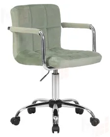 Офисное кресло для персонала DOBRIN TERRY (мятный велюр (MJ9-87))