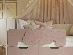 Детская кровать Юниор-4 (1,6) шарли пинк