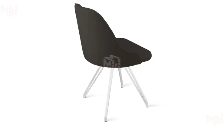 Стул Гранд К4 Белый матовый, Велюр Confetti Stone