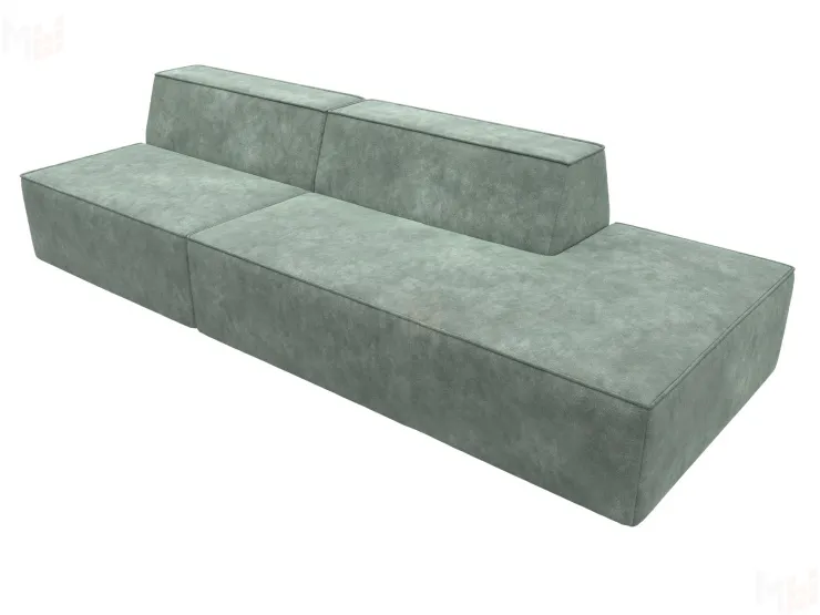 Диван прямой модульный Монс Модерн правый ( BRUT 08 зеленый )