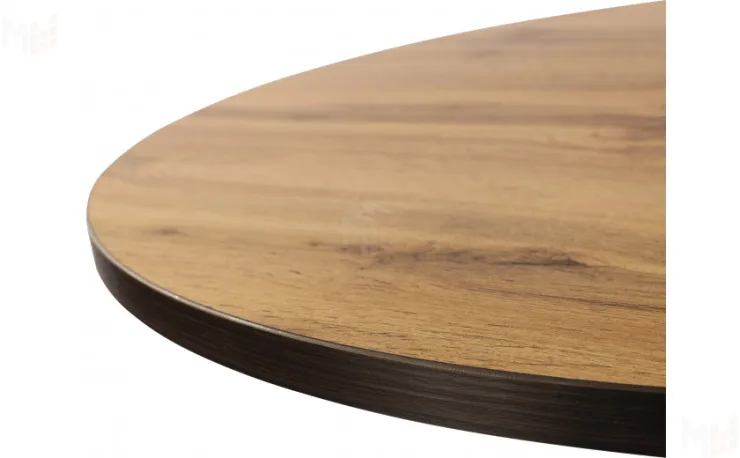 Стол Лаки Лофт D90  Дуб вотан / Белый