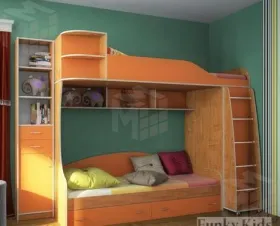 Двухъярусная кровать Фанки Кидз 12