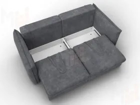 Диван прямой Лига-100 НПБ ( BRUT 16 темно-серый )
