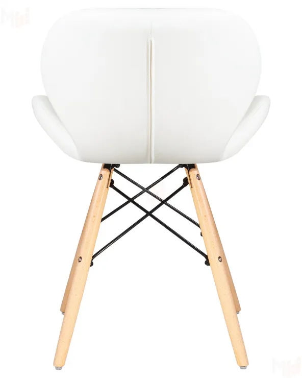 Стул обеденный DOBRIN BUTTERFLY (ножки светлый бук, цвет сиденья белый)